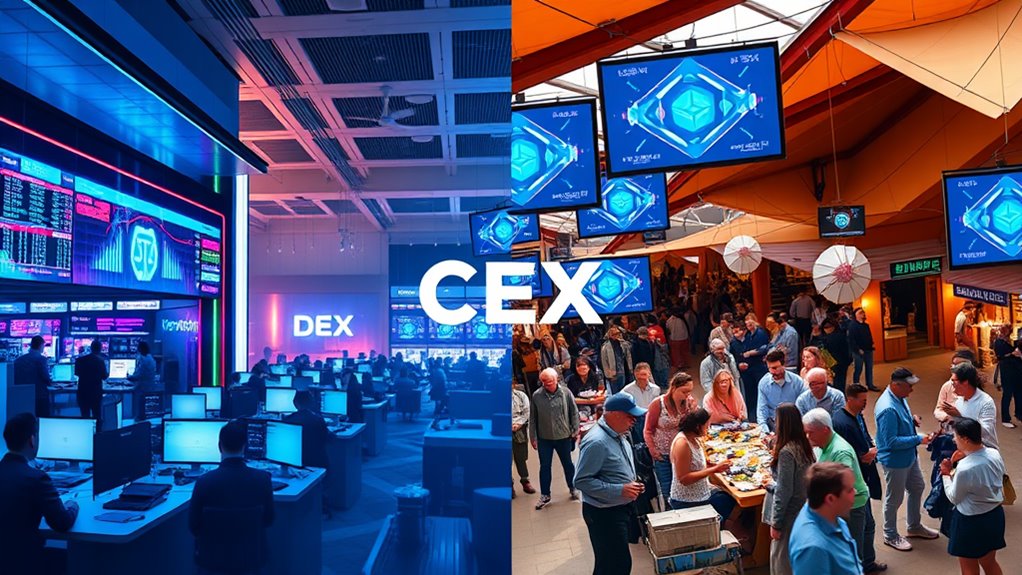 centralized vs decentralized exchanges