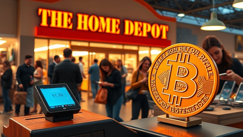 home depot accepts bitcoin