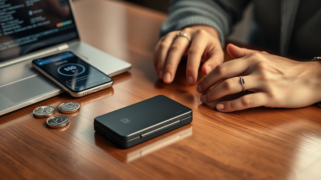 secure hardware wallet transactions